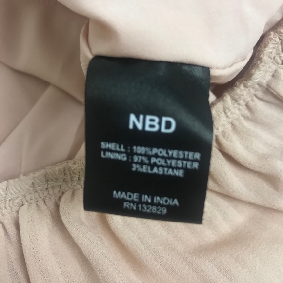 NBD Revolve Lucca Pink Ruffle Wrap Bell Sleeve Top - Picture 8 of 8